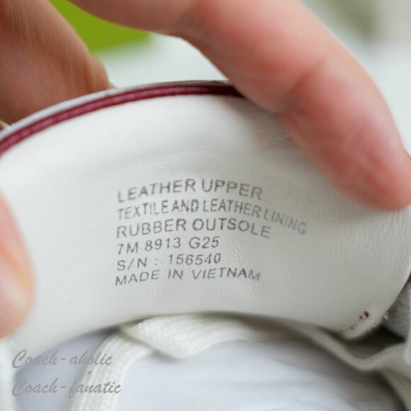 NIB Tory Burch Signature Color Block Platform Leather Sneaker Shoes in White/Red - Picture 8 of 10